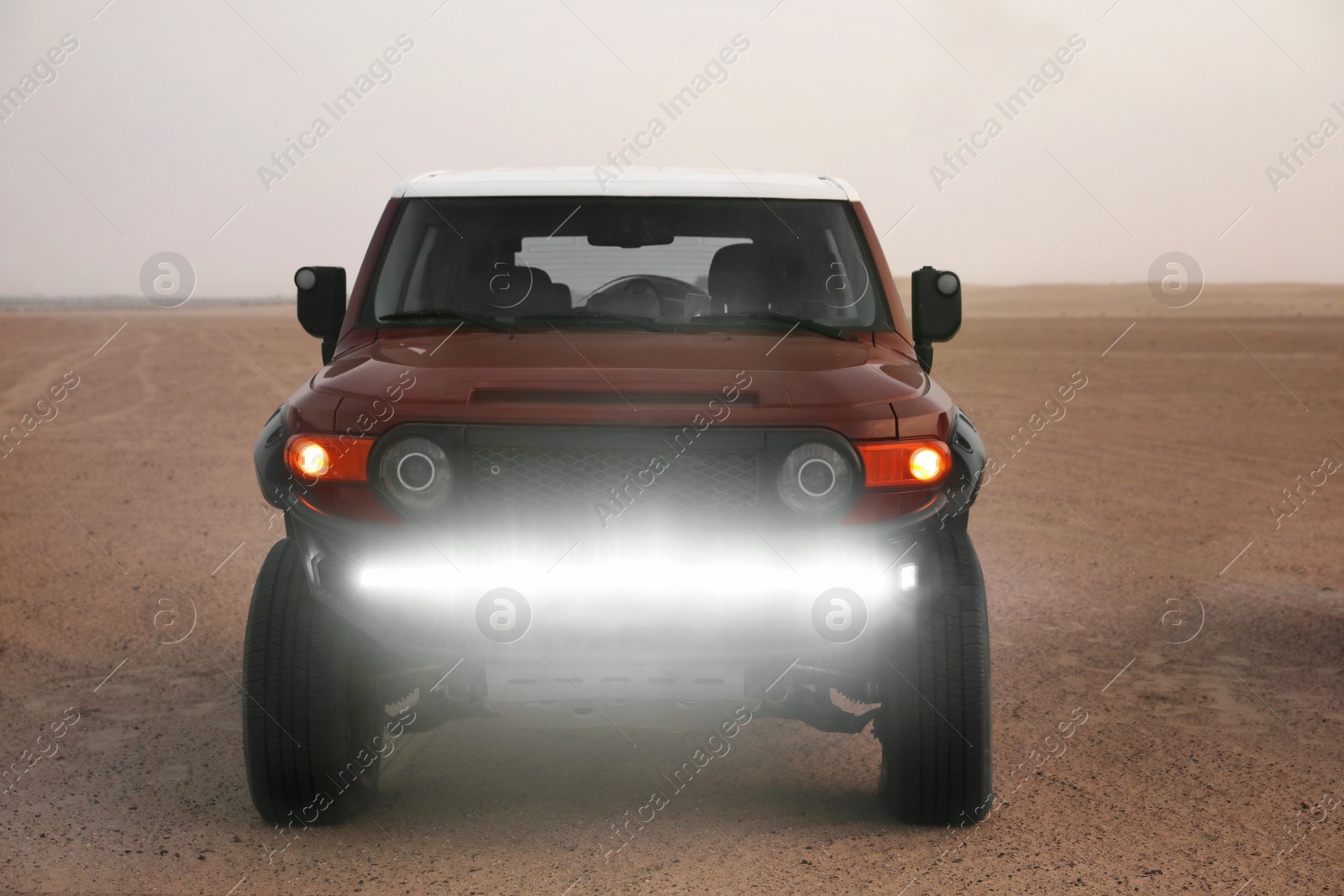 Photo of Modern car in desert ready for dune bashing