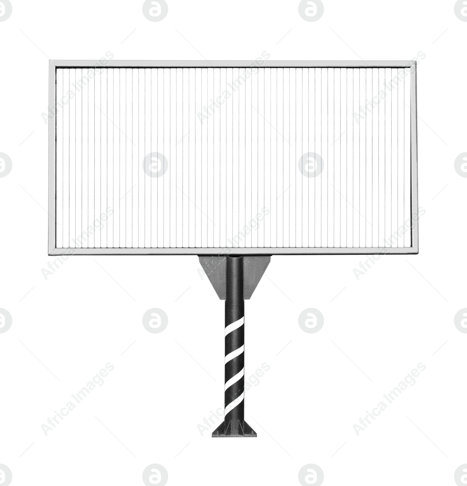 Image of Blank advertising board isolated on white. Mockup for design