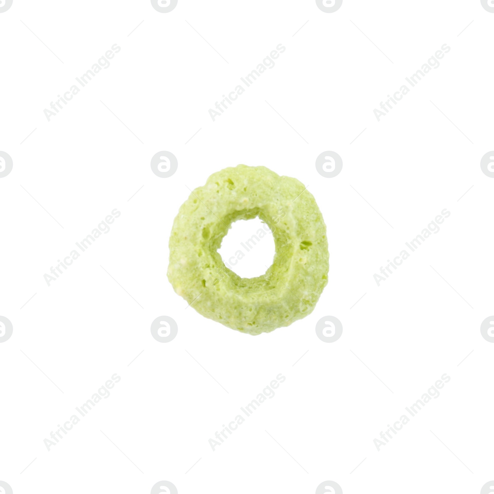 Photo of Sweet tasty corn ring isolated on white