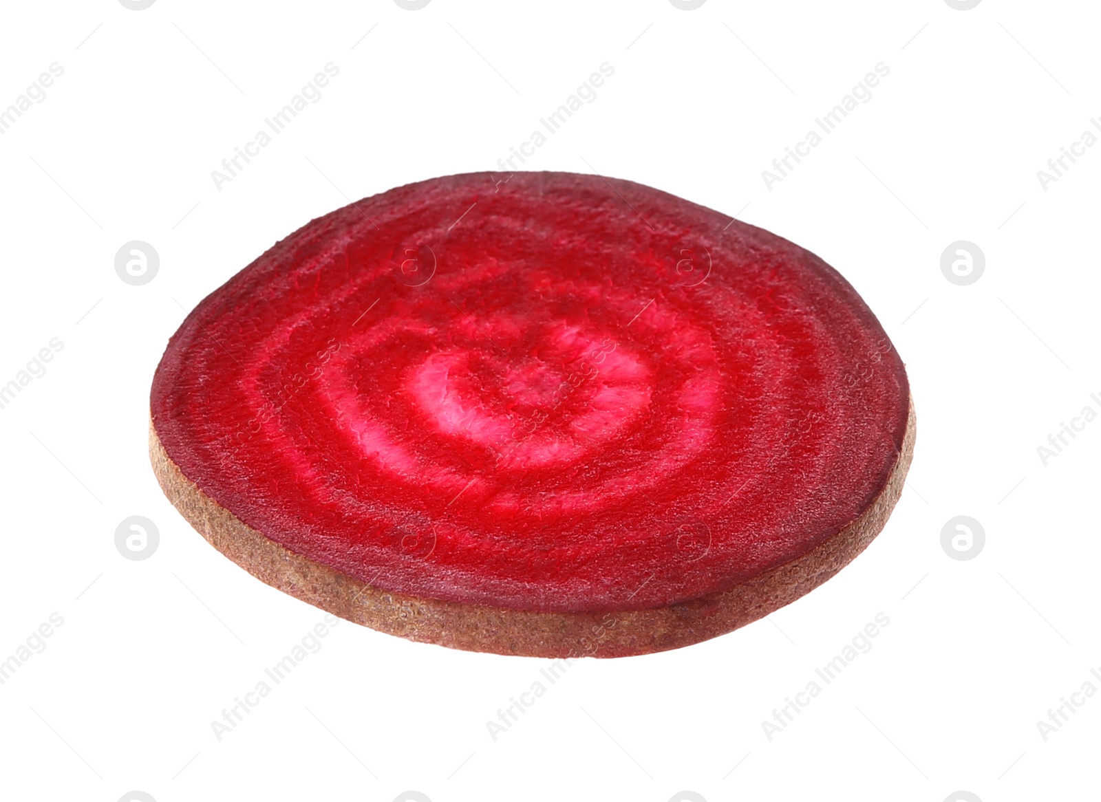 Photo of Cut fresh red beet on white background