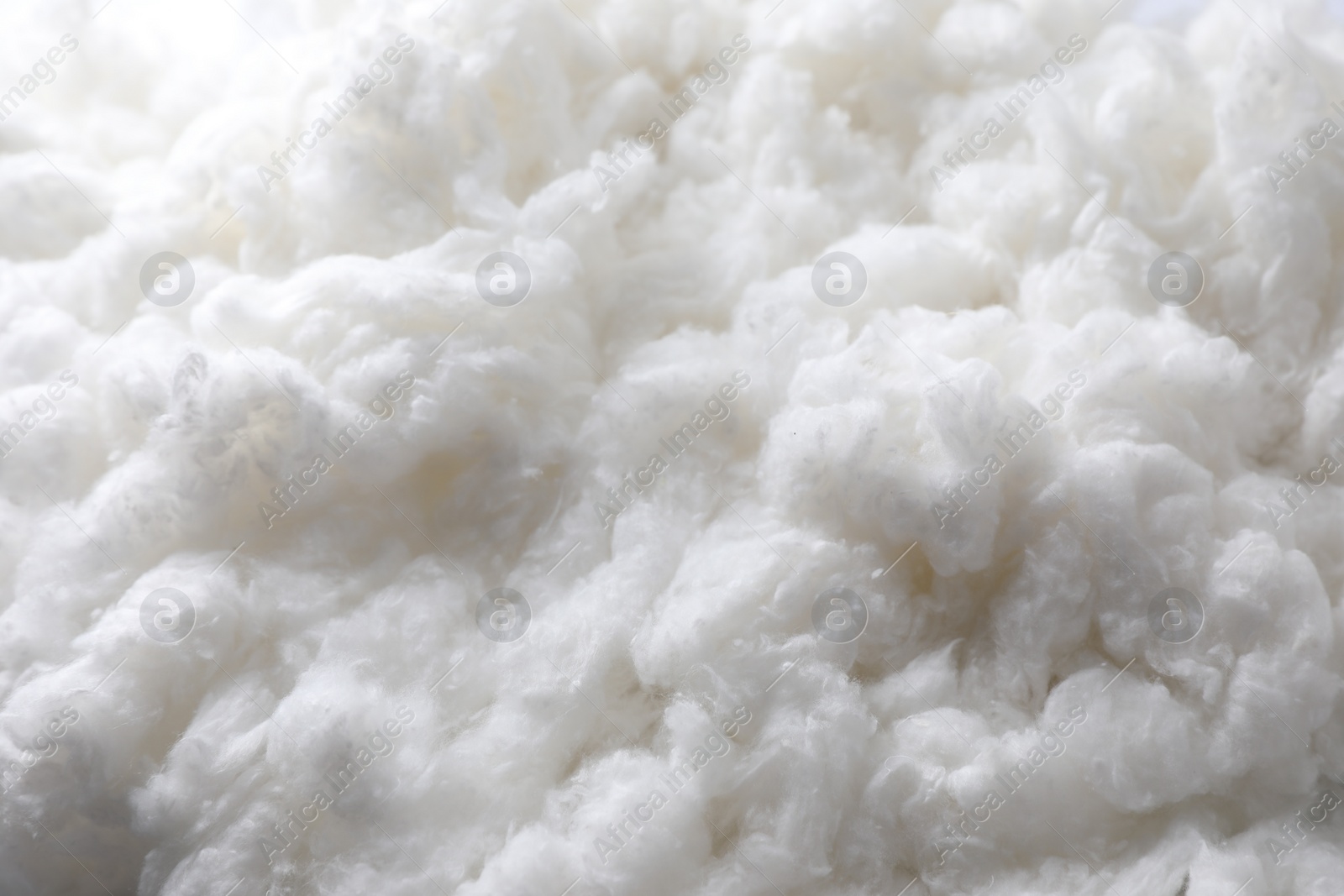 Photo of Soft clean cotton as background, closeup view