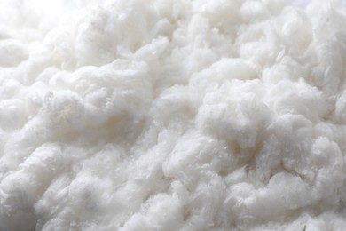 Soft clean cotton as background, closeup view