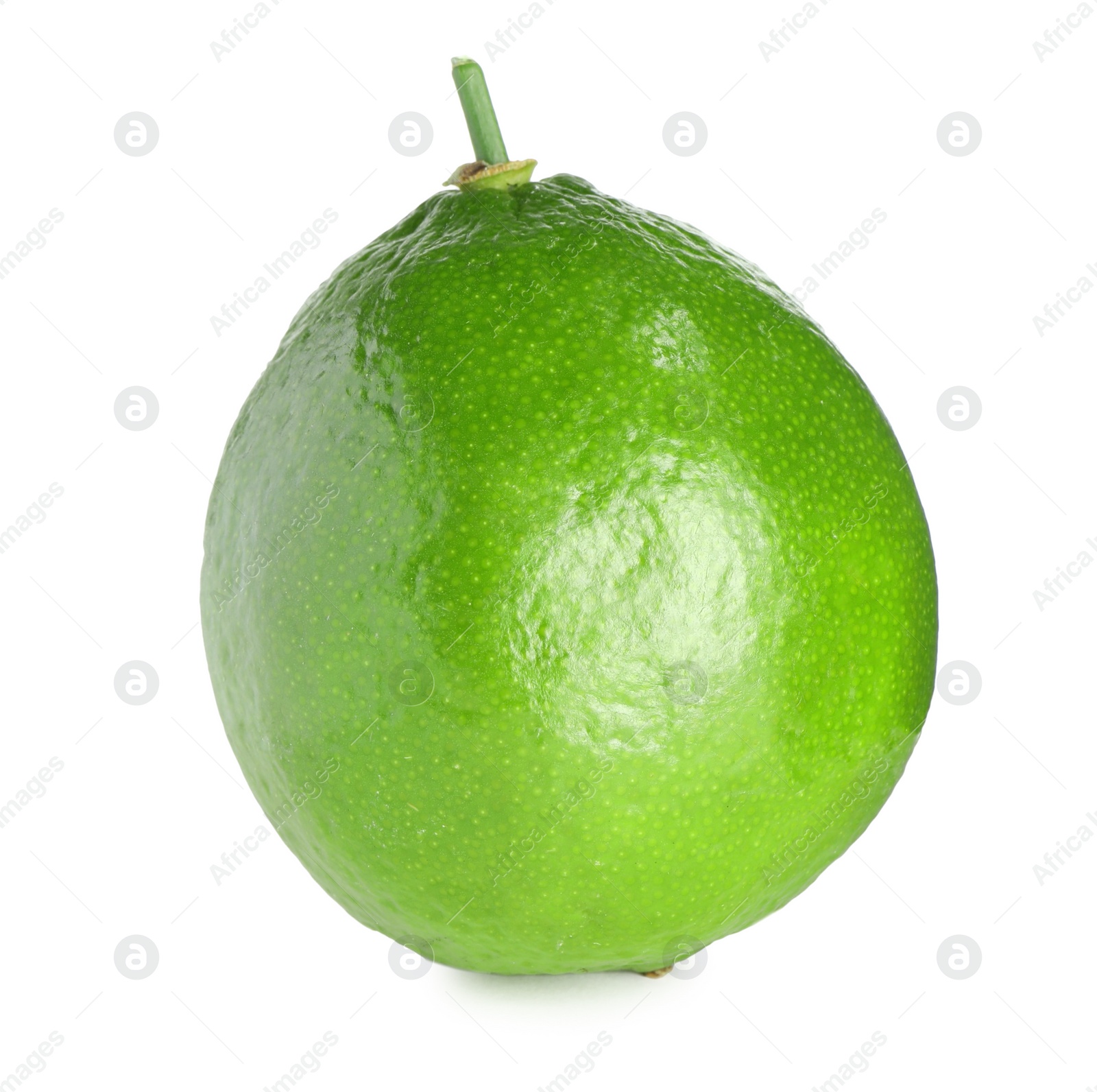 Photo of Fresh green ripe lime isolated on white