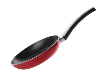 New non-stick frying pan isolated on white