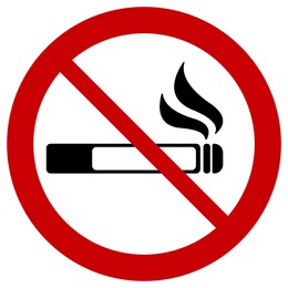 Sign NO SMOKING on white background, illustration