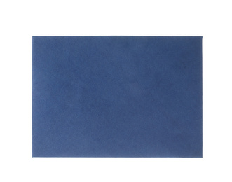 Photo of Blue paper envelope isolated on white. Mail service