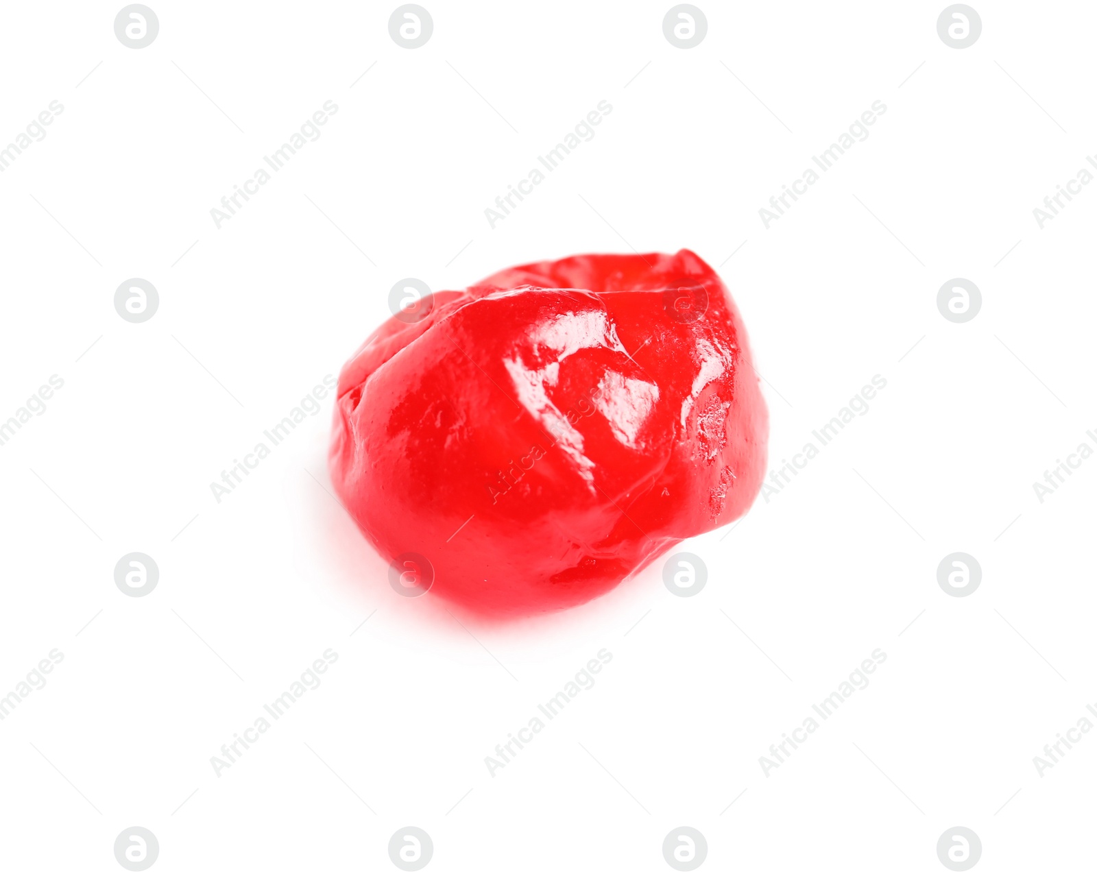 Photo of Tasty cherry on white background. Dried fruits as healthy food