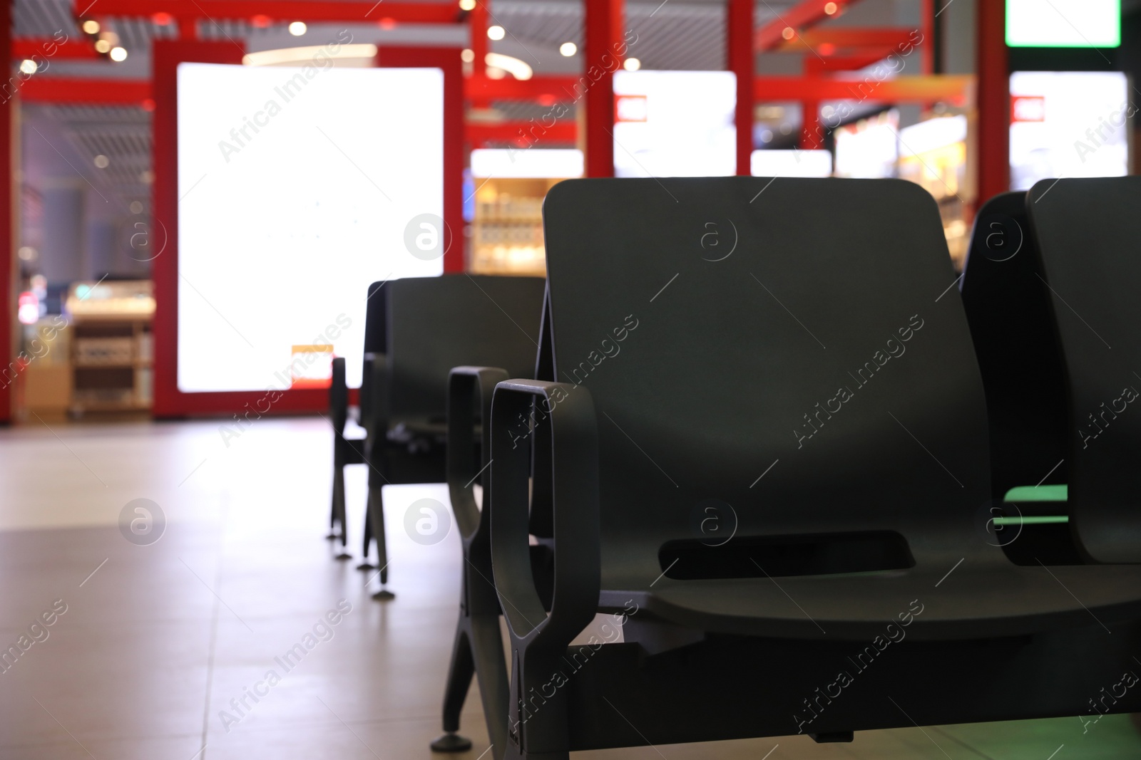Photo of ISTANBUL, TURKEY - AUGUST 6, 2019: Empty seats in airport
