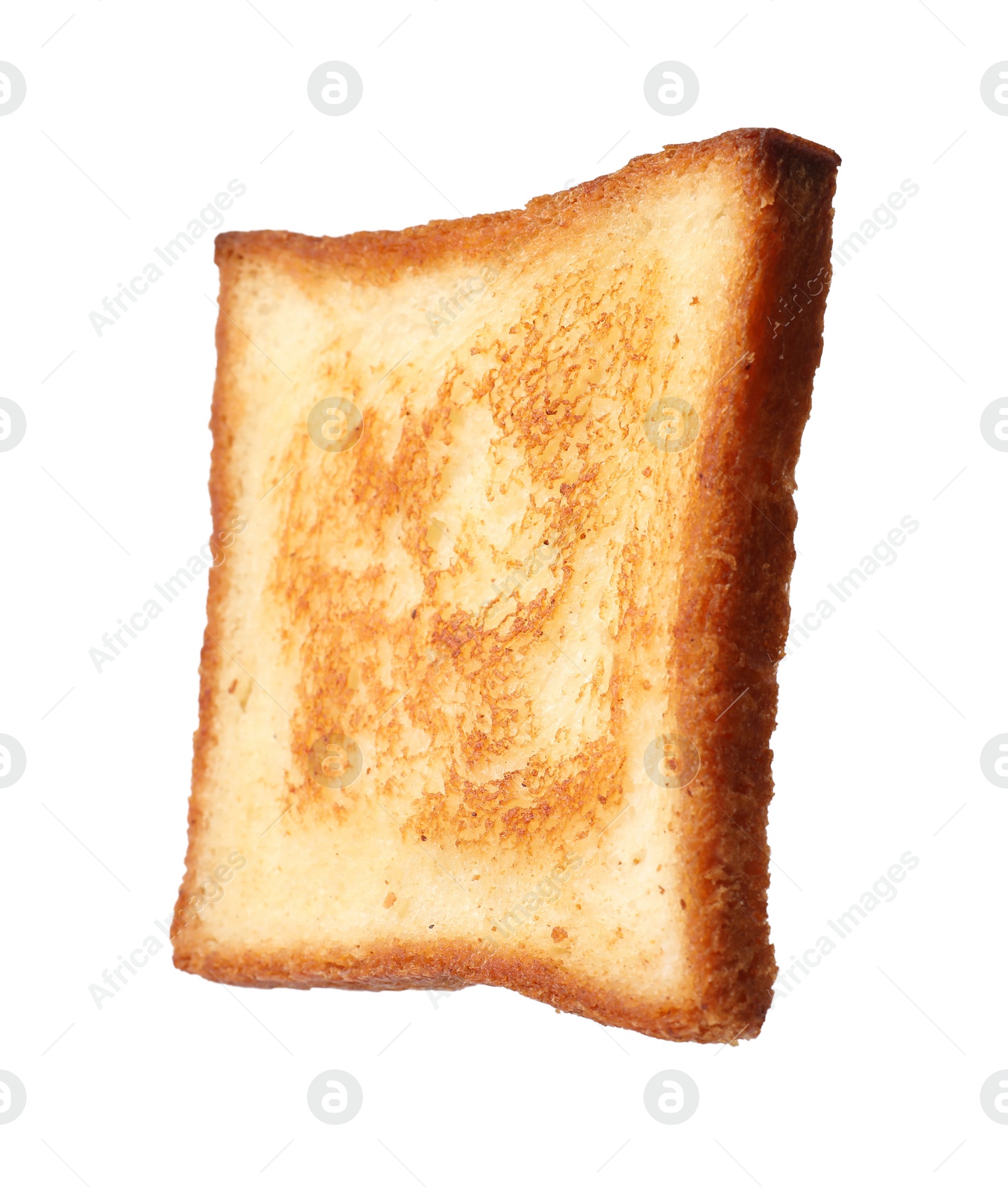 Photo of Piece of fresh toast bread isolated on white