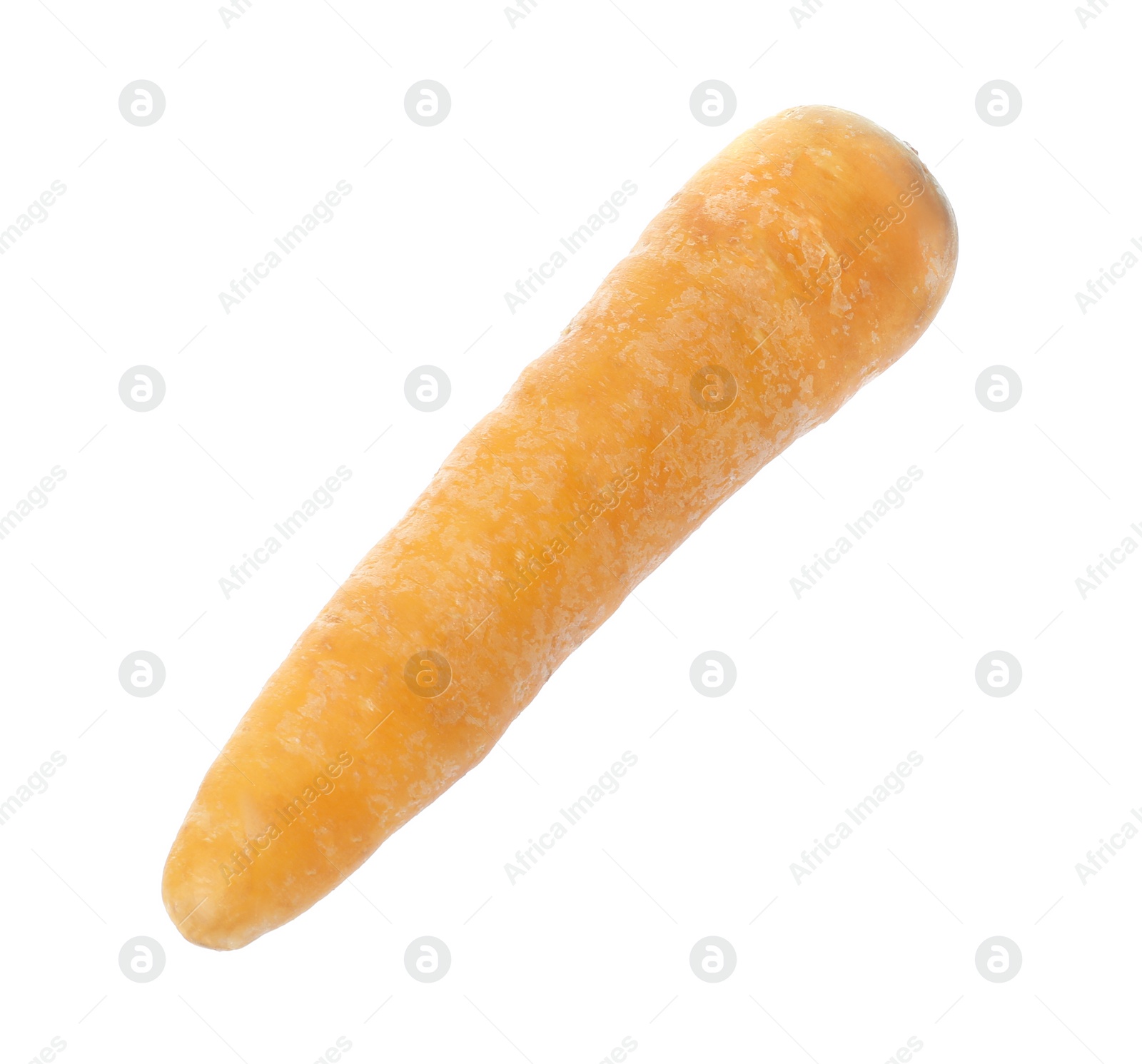 Photo of Fresh raw yellow carrot isolated on white