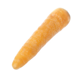 Fresh raw yellow carrot isolated on white