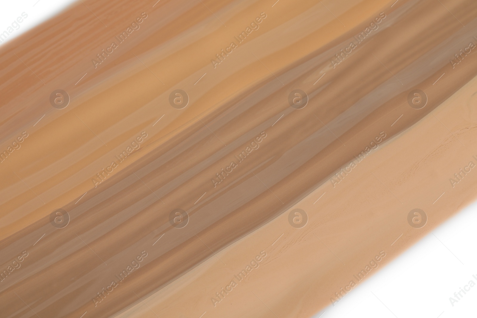Photo of Closeup view of liquid skin foundation on white background