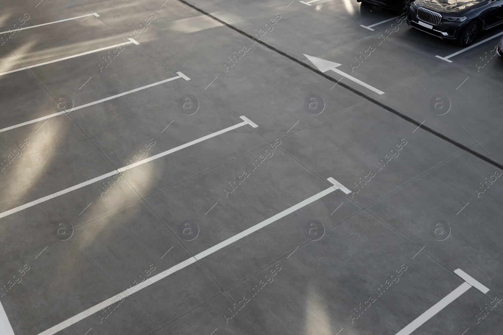 Photo of Outdoor car parking lot on sunny day