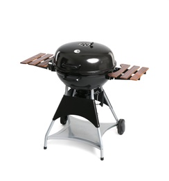 New modern barbecue grill on white background