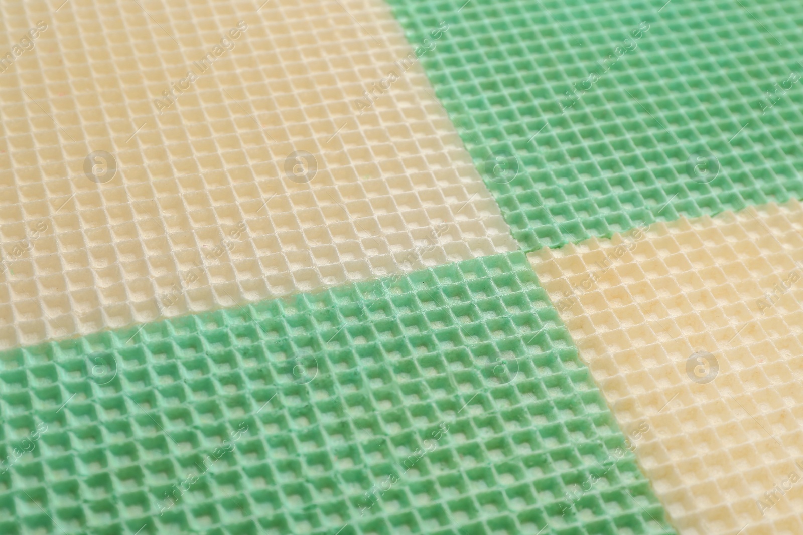 Photo of Tasty wafers as background, closeup. Crispy food