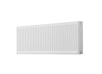 Image of Modern panel radiator on white background. Heating system