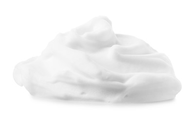 Heap of shaving foam isolated on white