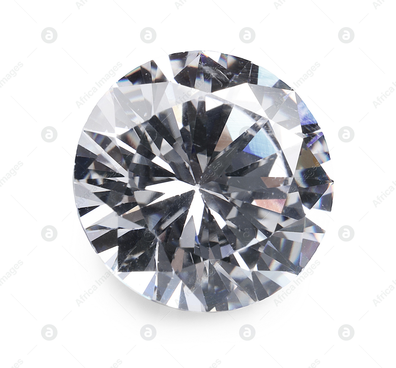 Photo of One beautiful shiny diamond isolated on white