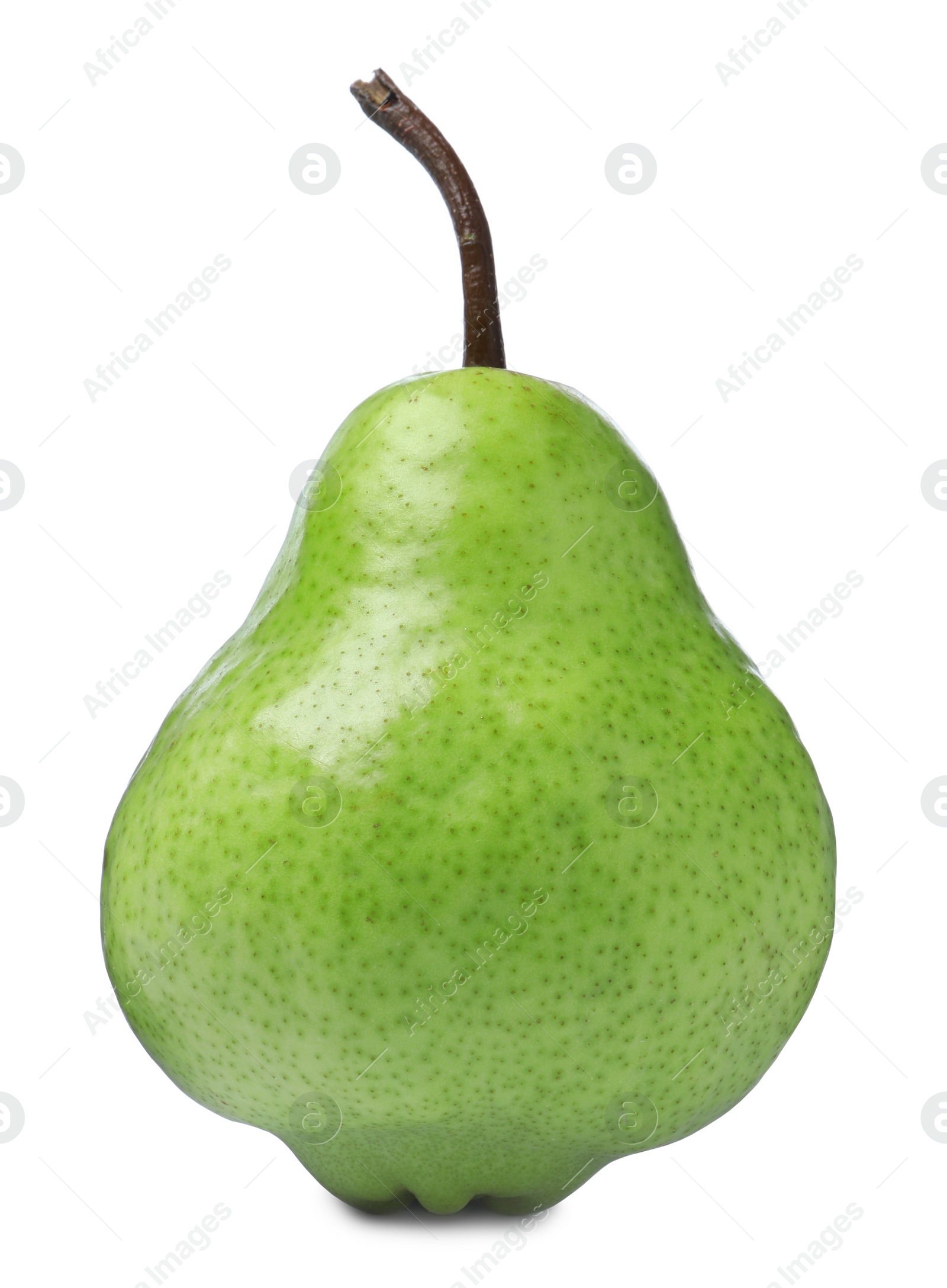 Photo of One fresh ripe pear isolated on white