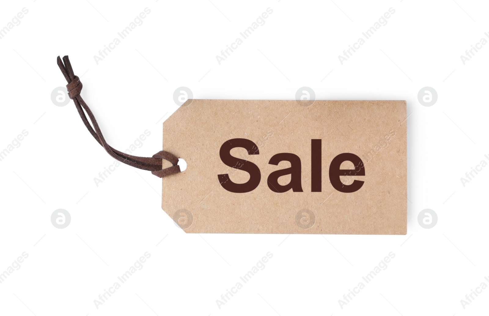 Photo of Tag isolated on white. Black Friday sale