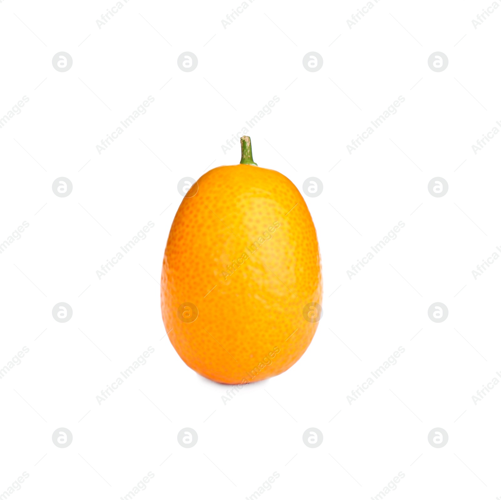 Photo of Fresh ripe kumquat isolated on white. Exotic fruit