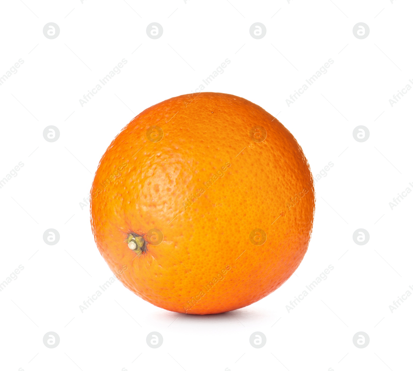 Photo of Fresh ripe orange isolated on white. Citrus fruit