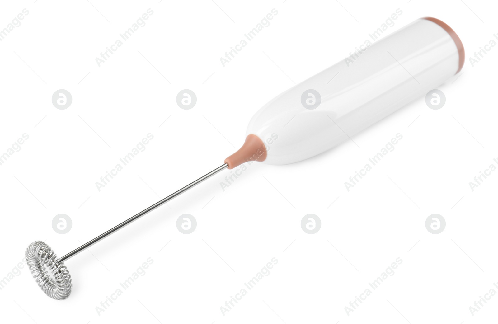 Photo of One milk frother wand isolated on white