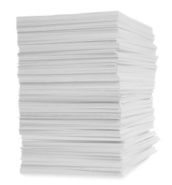 Photo of Stack of paper sheets isolated on white