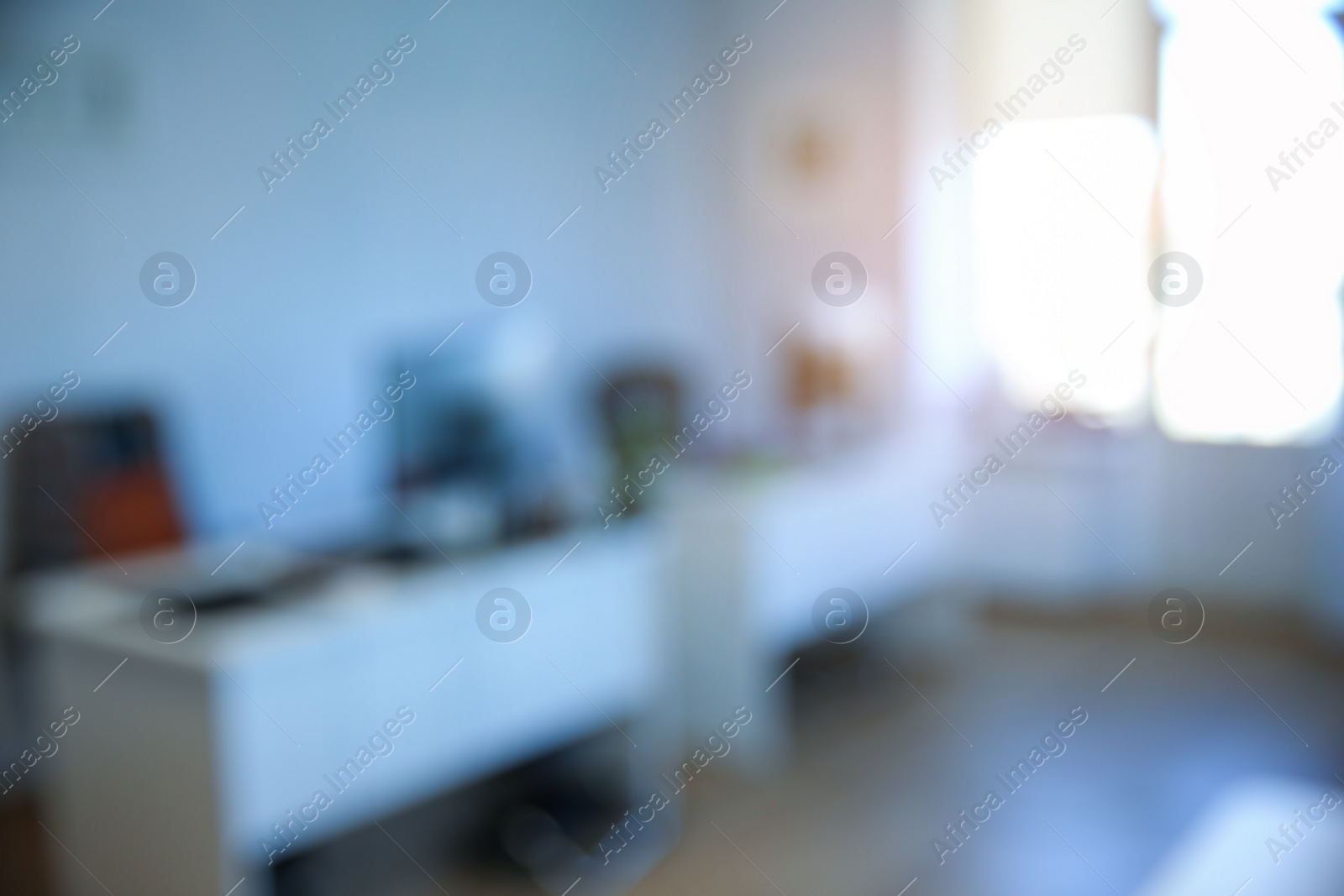 Photo of Defocused bokeh view of modern office interior