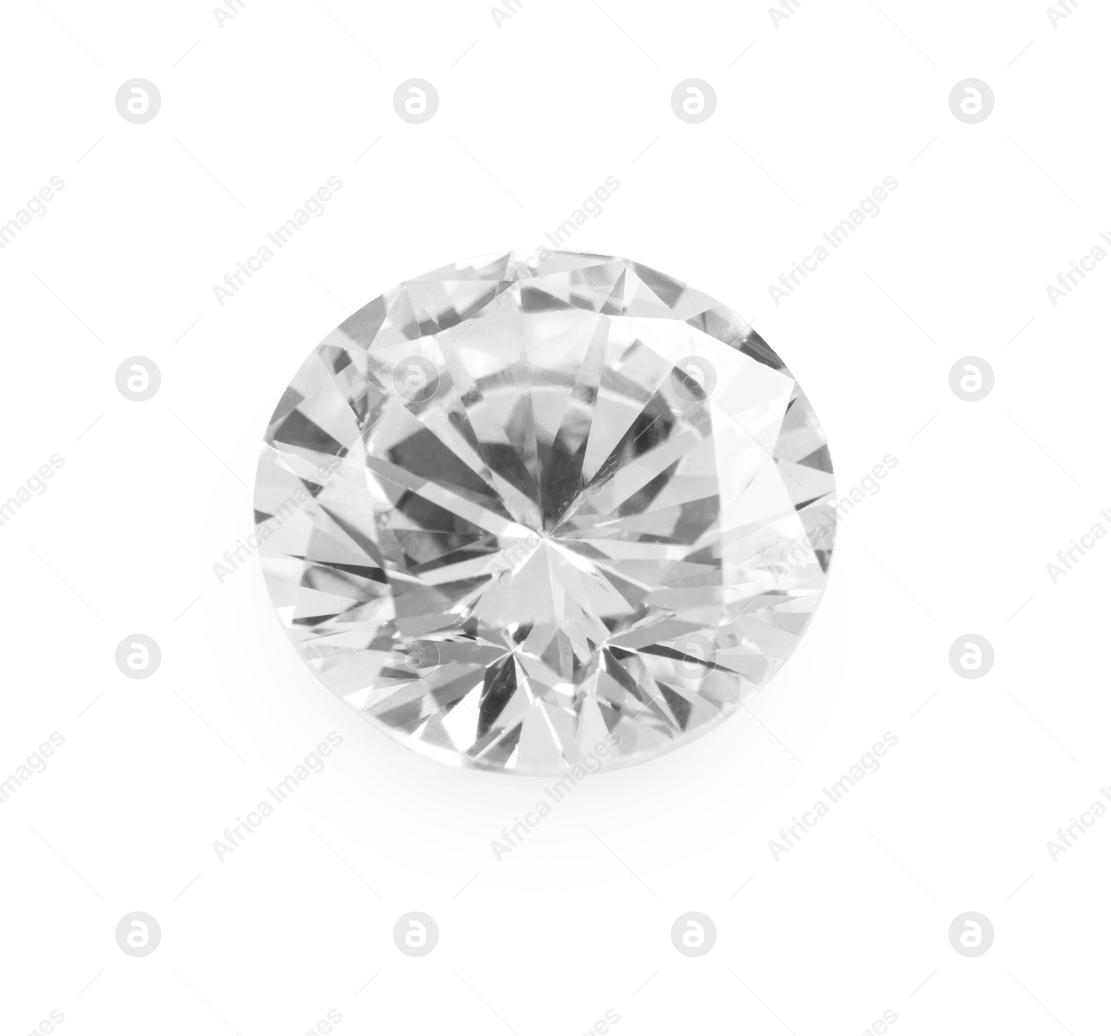 Photo of One beautiful shiny diamond isolated on white