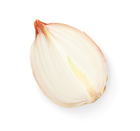 Photo of Piece of fresh onion isolated on white
