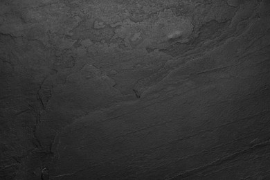 Image of Texture of black stone surface as background, closeup