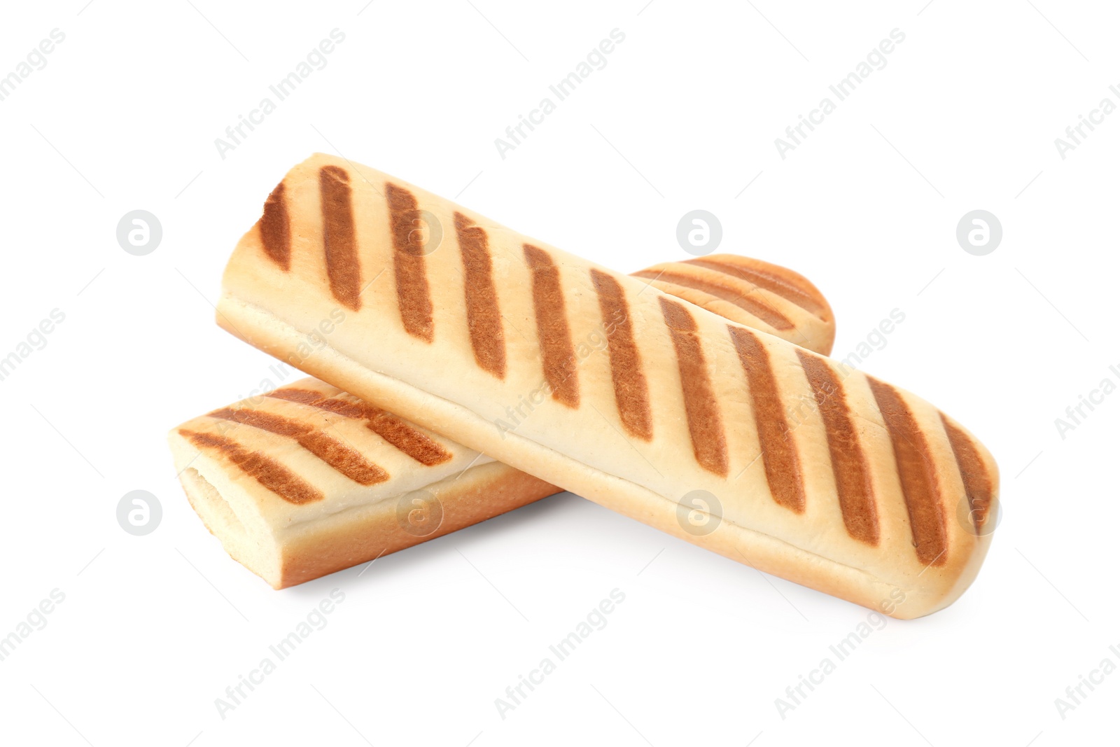 Photo of Fresh hot dog buns isolated on white