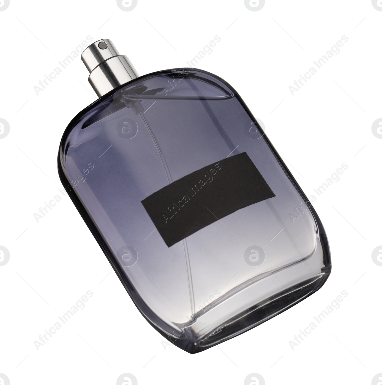 Photo of Luxury men's perfume in bottle isolated on white