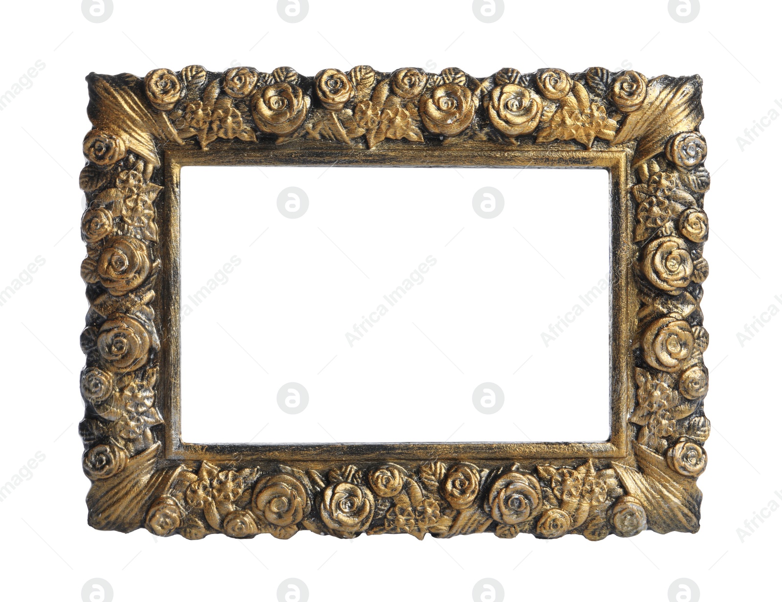 Photo of Beautiful vintage square frame isolated on white