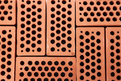 Photo of Red bricks wall as background. Building material