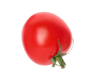 Photo of Whole ripe red tomato on white background