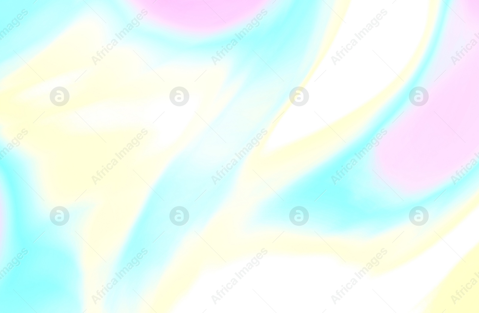 Illustration of Rainbow pastel colors on white background. Light refraction effect