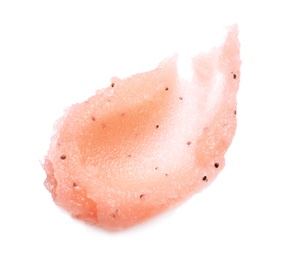 Photo of Sample of natural scrub on white background