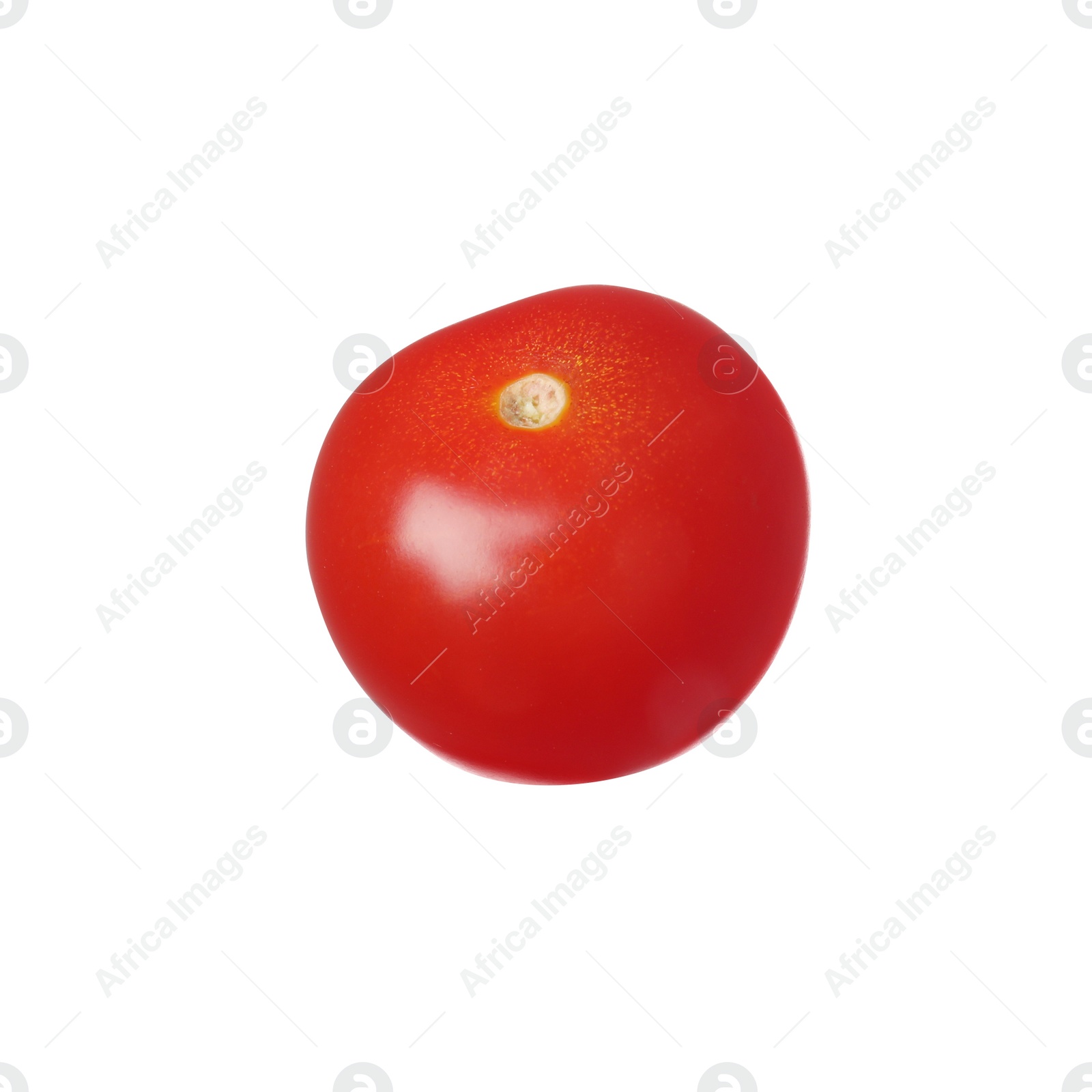 Photo of Fresh ripe tomato isolated on white. Healthy vegetable