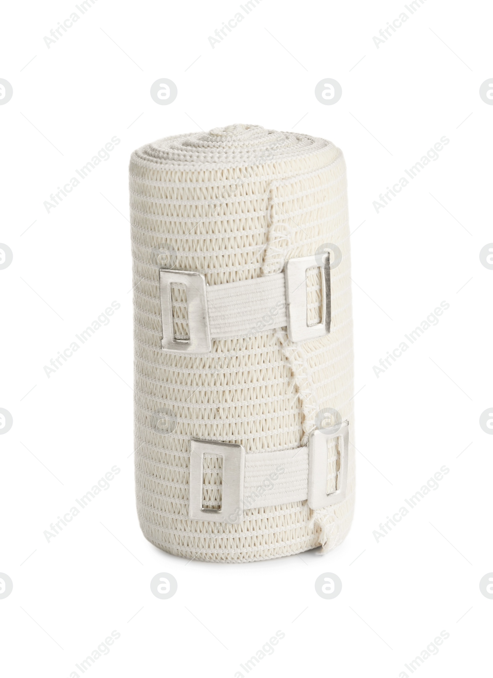 Photo of Medical bandage roll isolated on white. First aid item