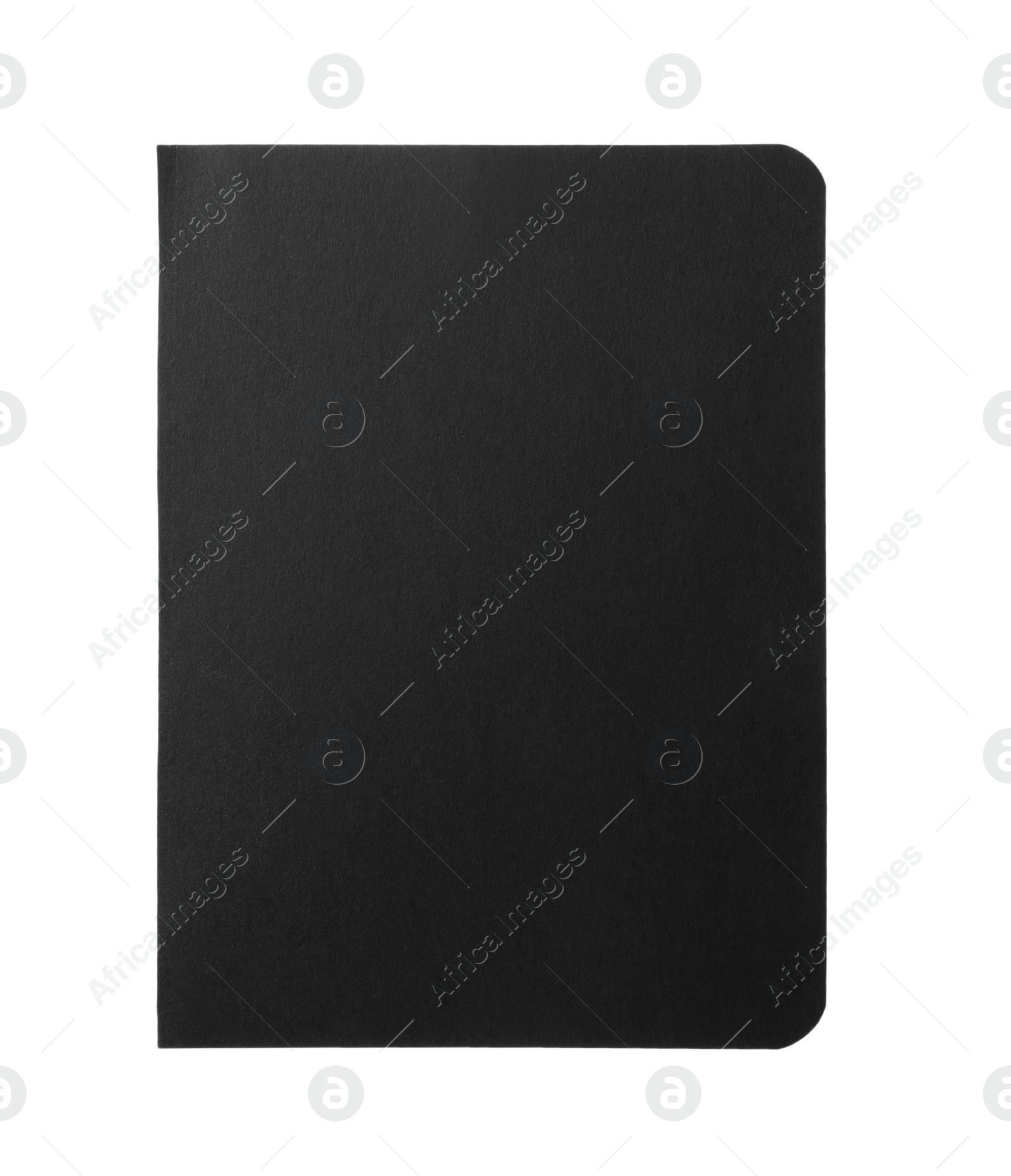 Photo of Blank notebook paper isolated on white. Space for design