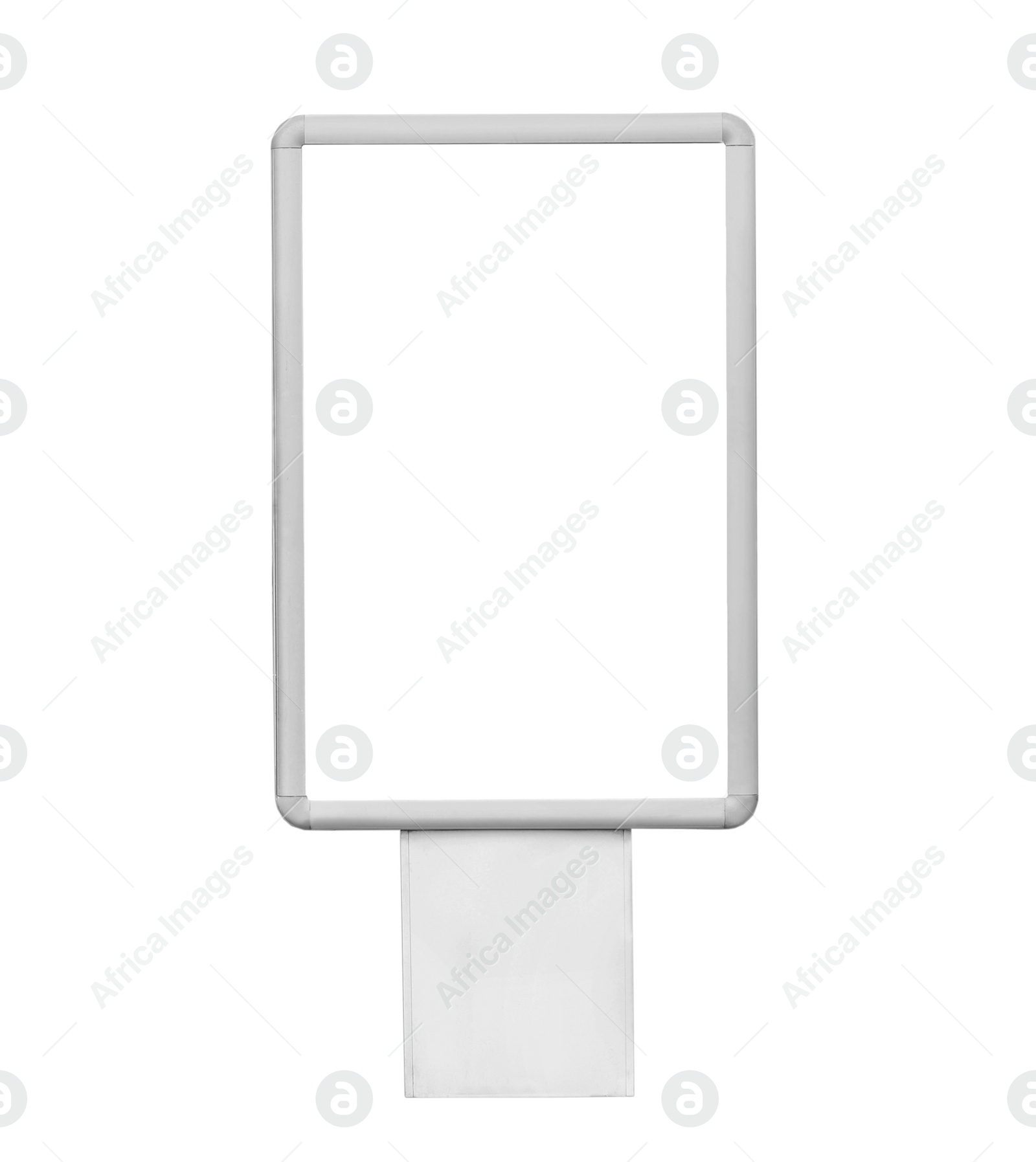 Image of Blank advertising board isolated on white. Mockup for design