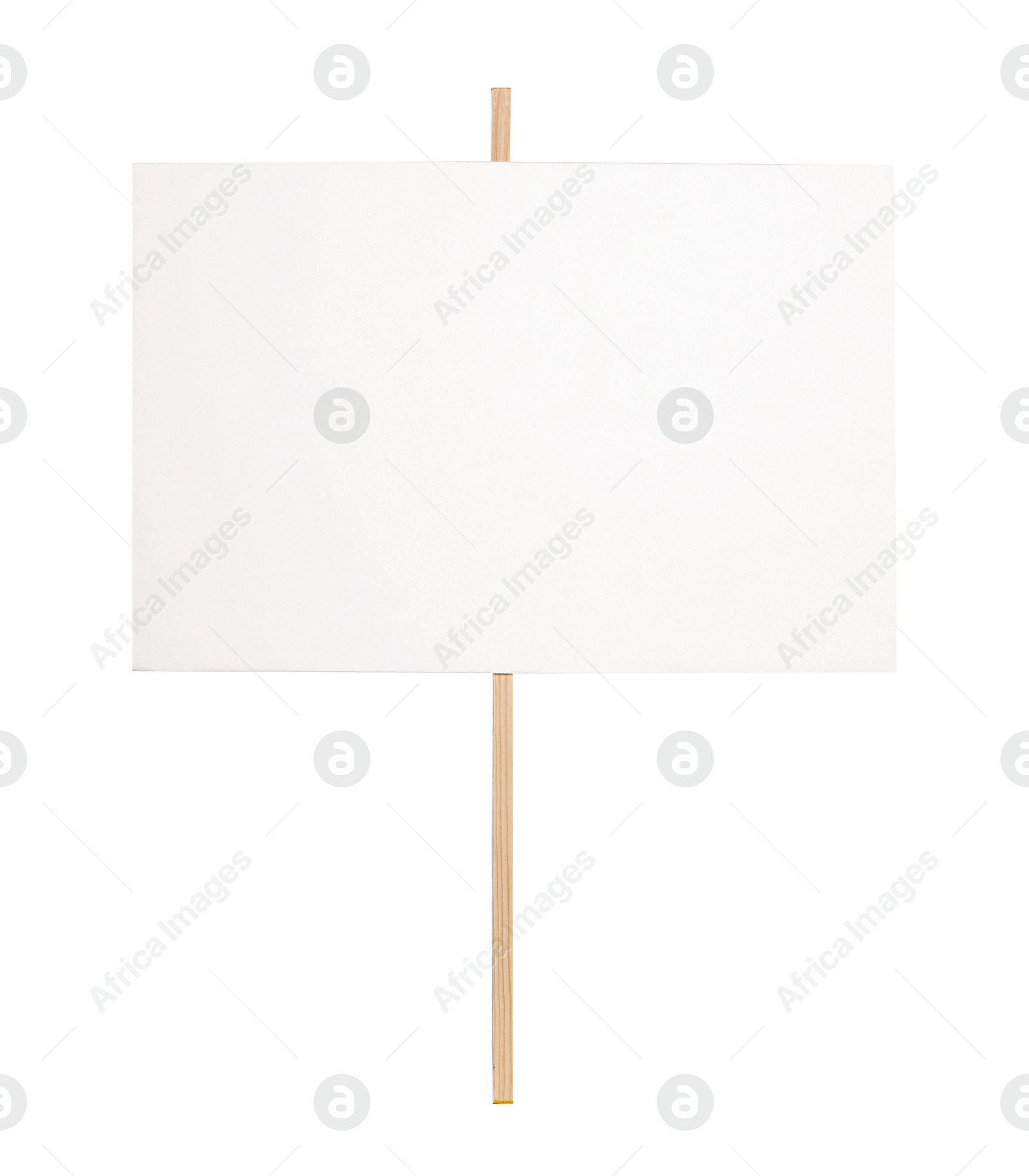Photo of One blank protest sign isolated on white