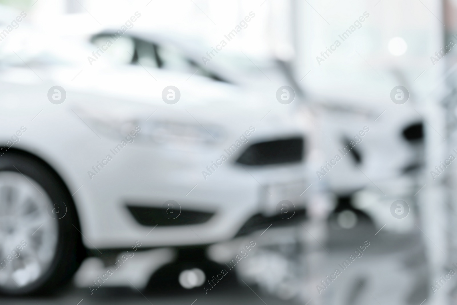Photo of Blurred view of car salon