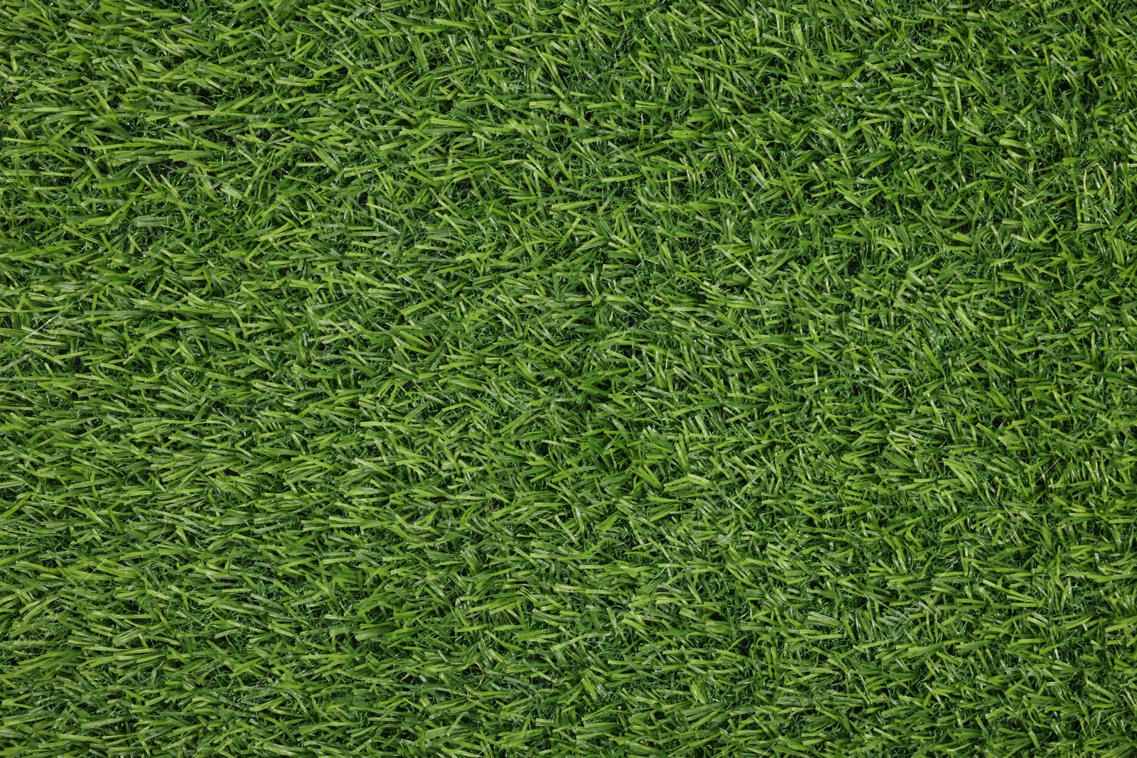 Photo of Green artificial grass as background, top view