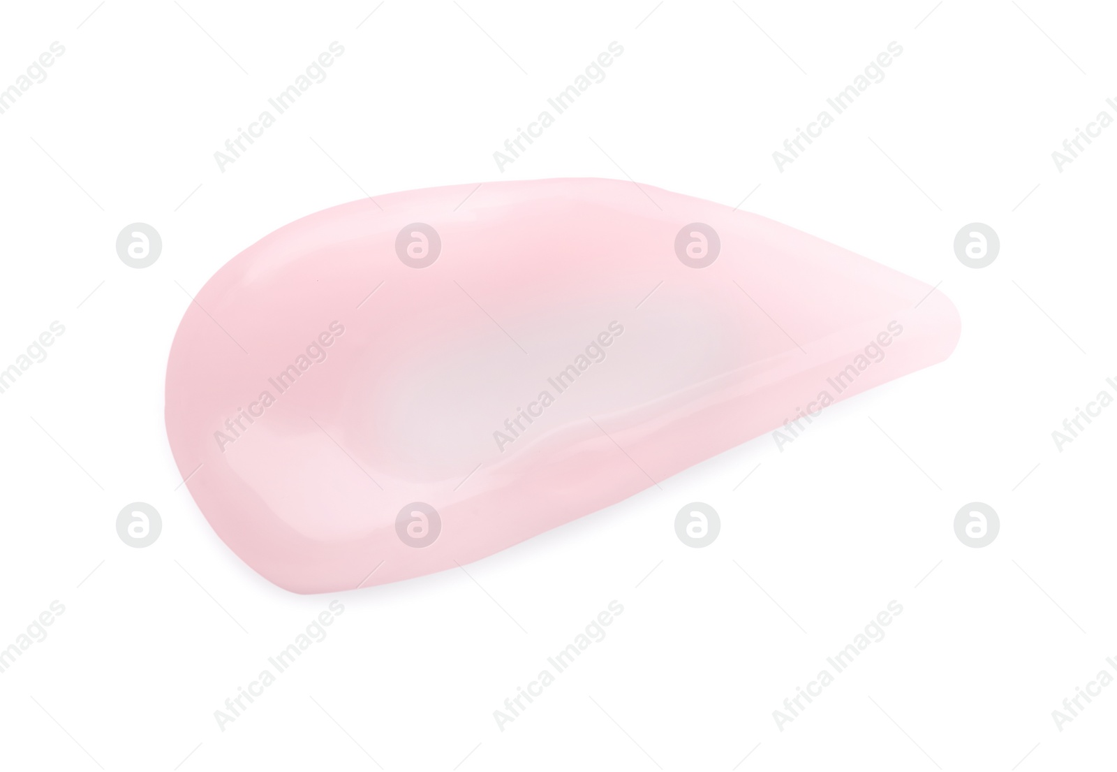 Photo of Sample of cosmetic gel isolated on white, top view