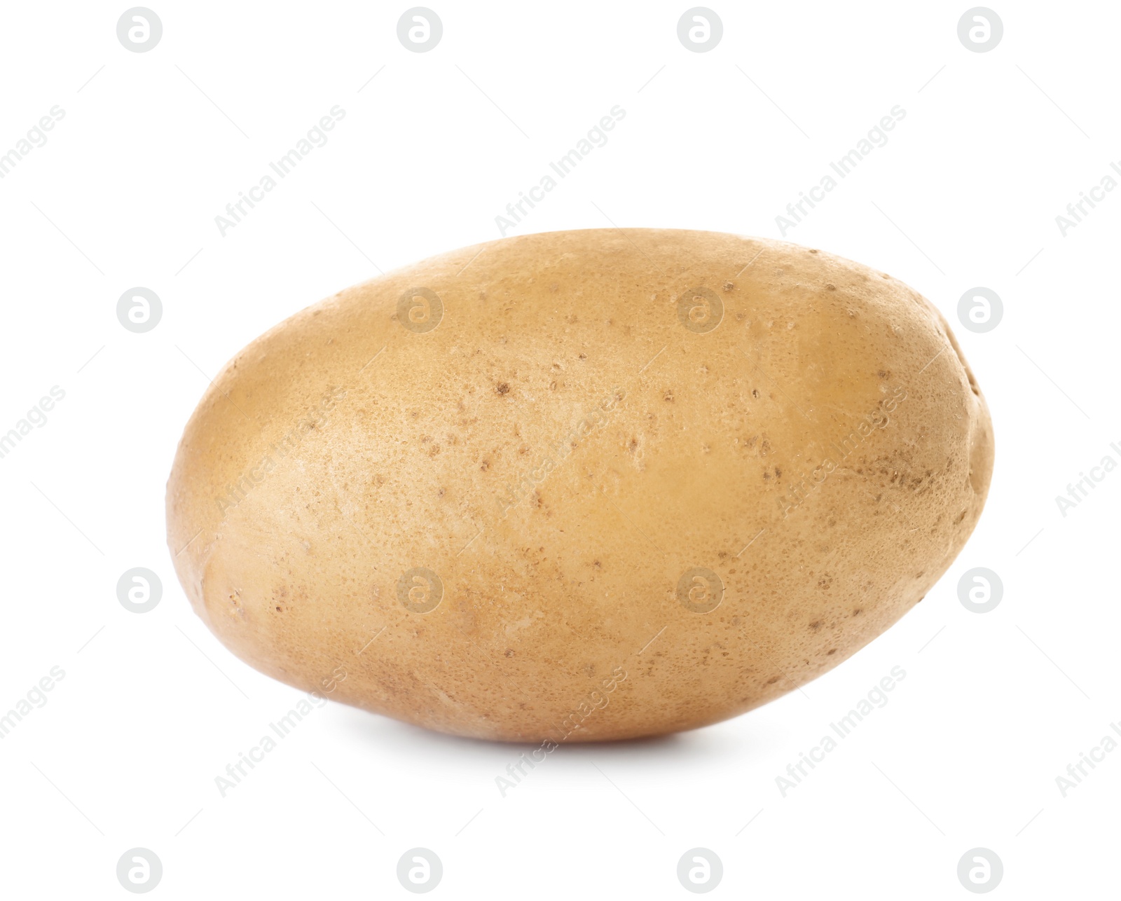 Photo of Fresh ripe organic potato on white background