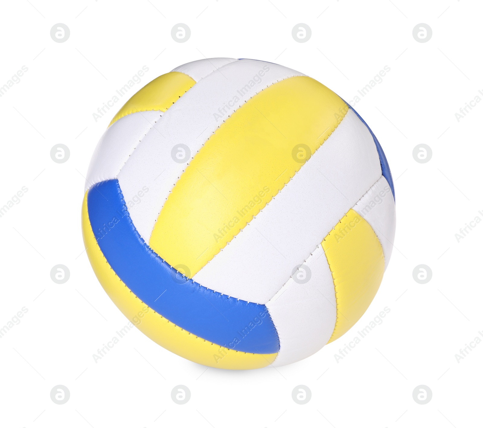 Photo of One volleyball ball isolated on white. Sport equipment