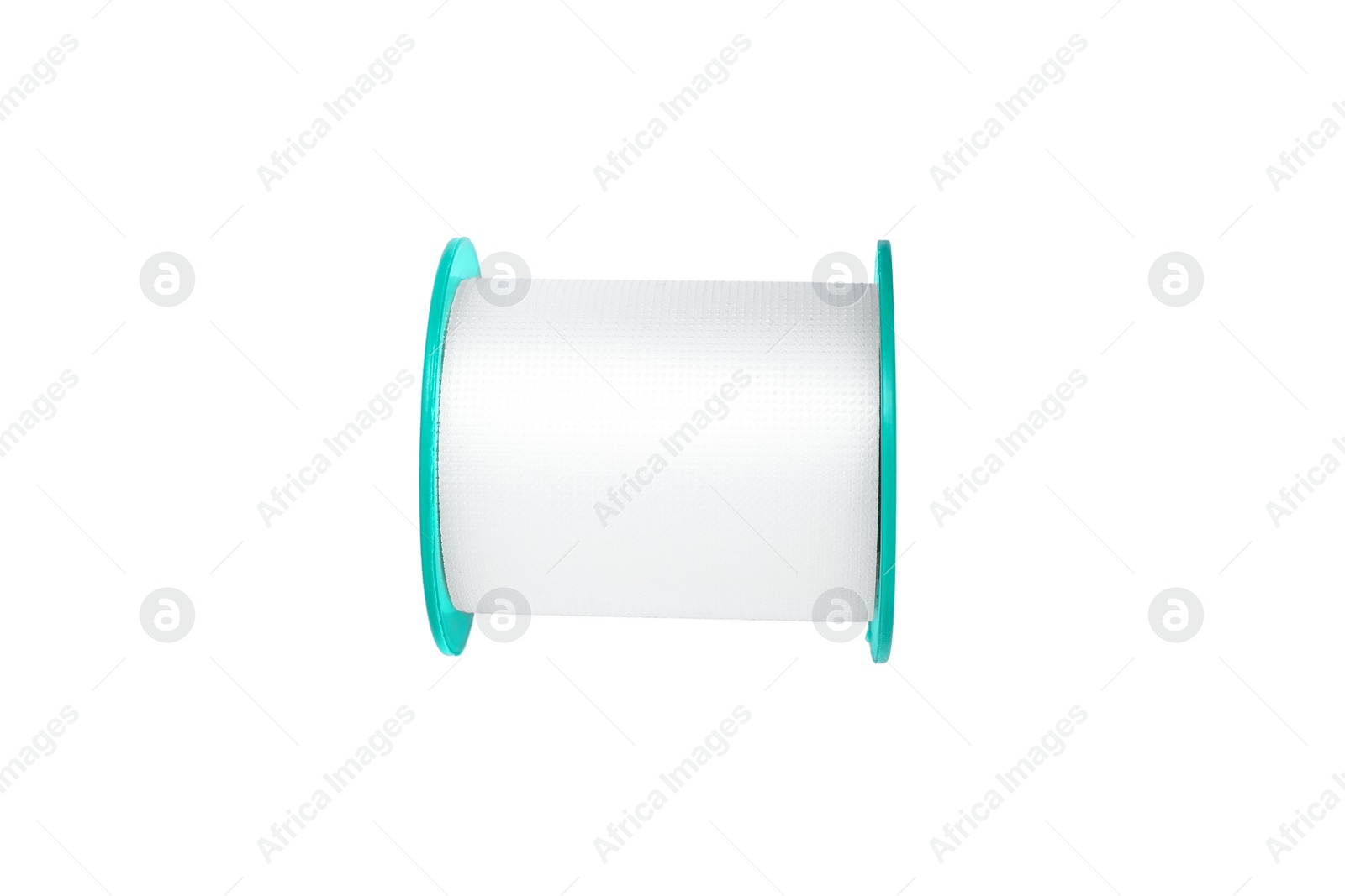 Medical sticking plaster roll isolated on white. First aid item Photo of Medical sticking plaster roll isolated on white. First aid item